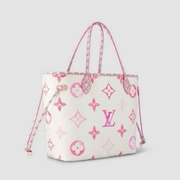 NO LONG AVAIL..Louis Vuitton “By the Pool” 2023 MM NEVERFULL Tote/Pouchette Set - Picture 5 of 13